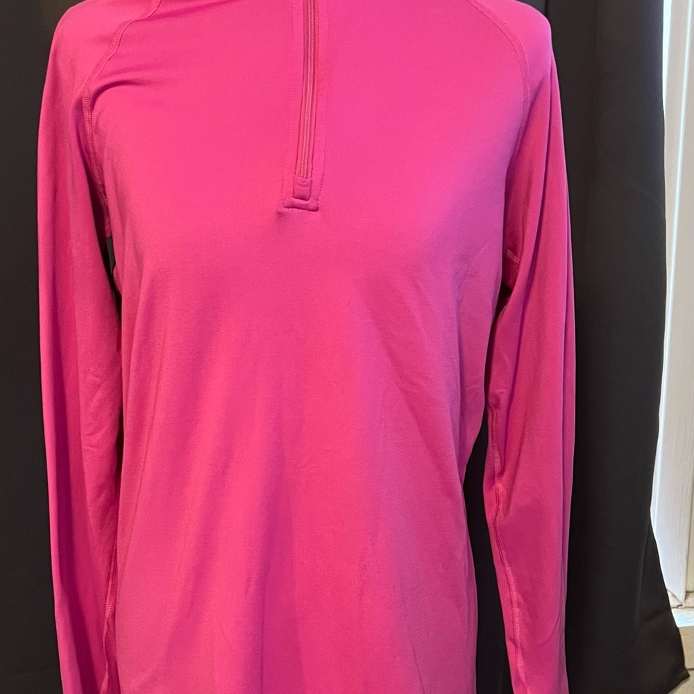 Nike Pro Combat Fuchsia Quarter-Zip Top